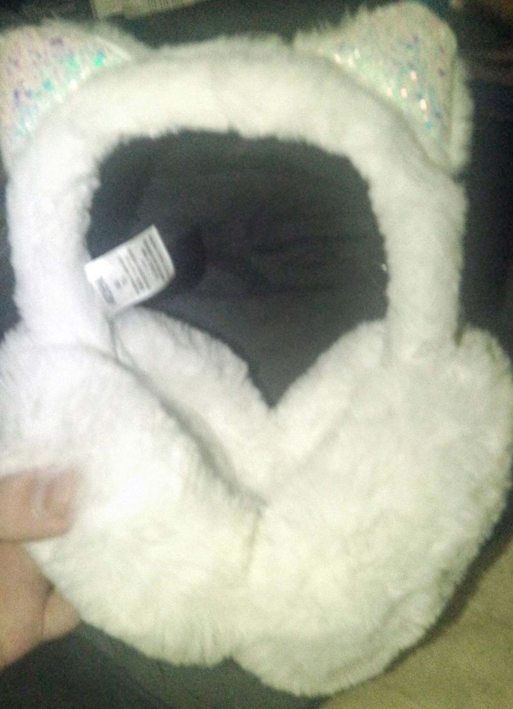Ardene Fuzzy Cat Ear Warmers with Sequins
