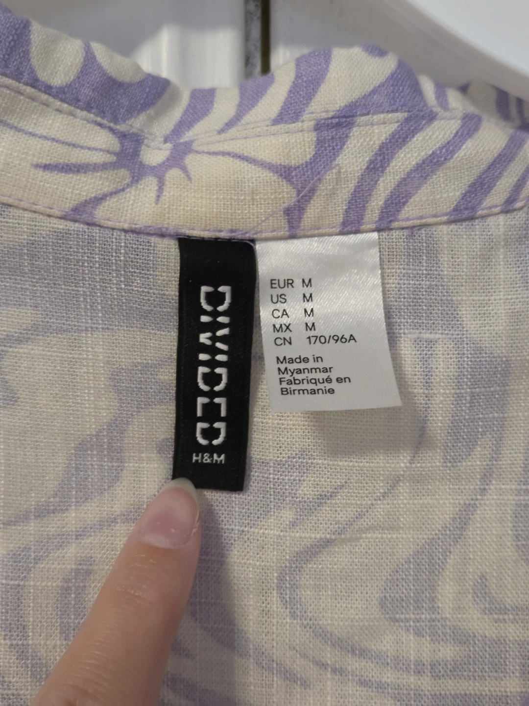 Purple Floral Swirl Button-Up Shirt - photo 2
