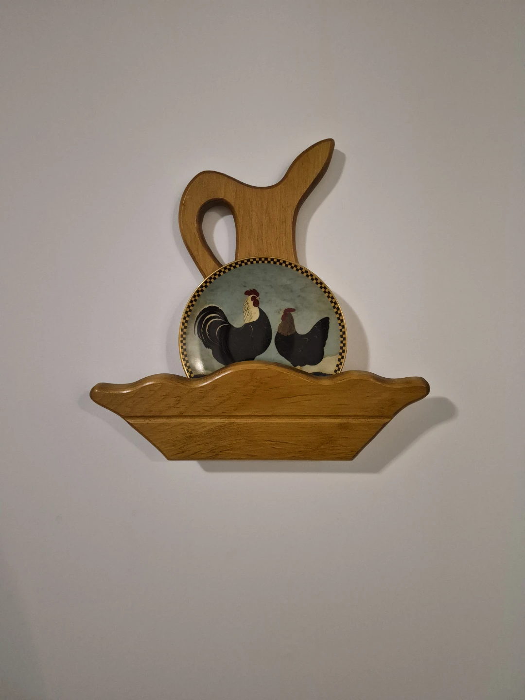 Rare vintage Wooden Wall-Mounted Pocket Organizer - photo 4