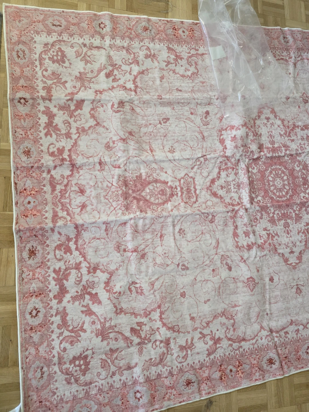 Pink Floral Pattern Area Rug - photo 5