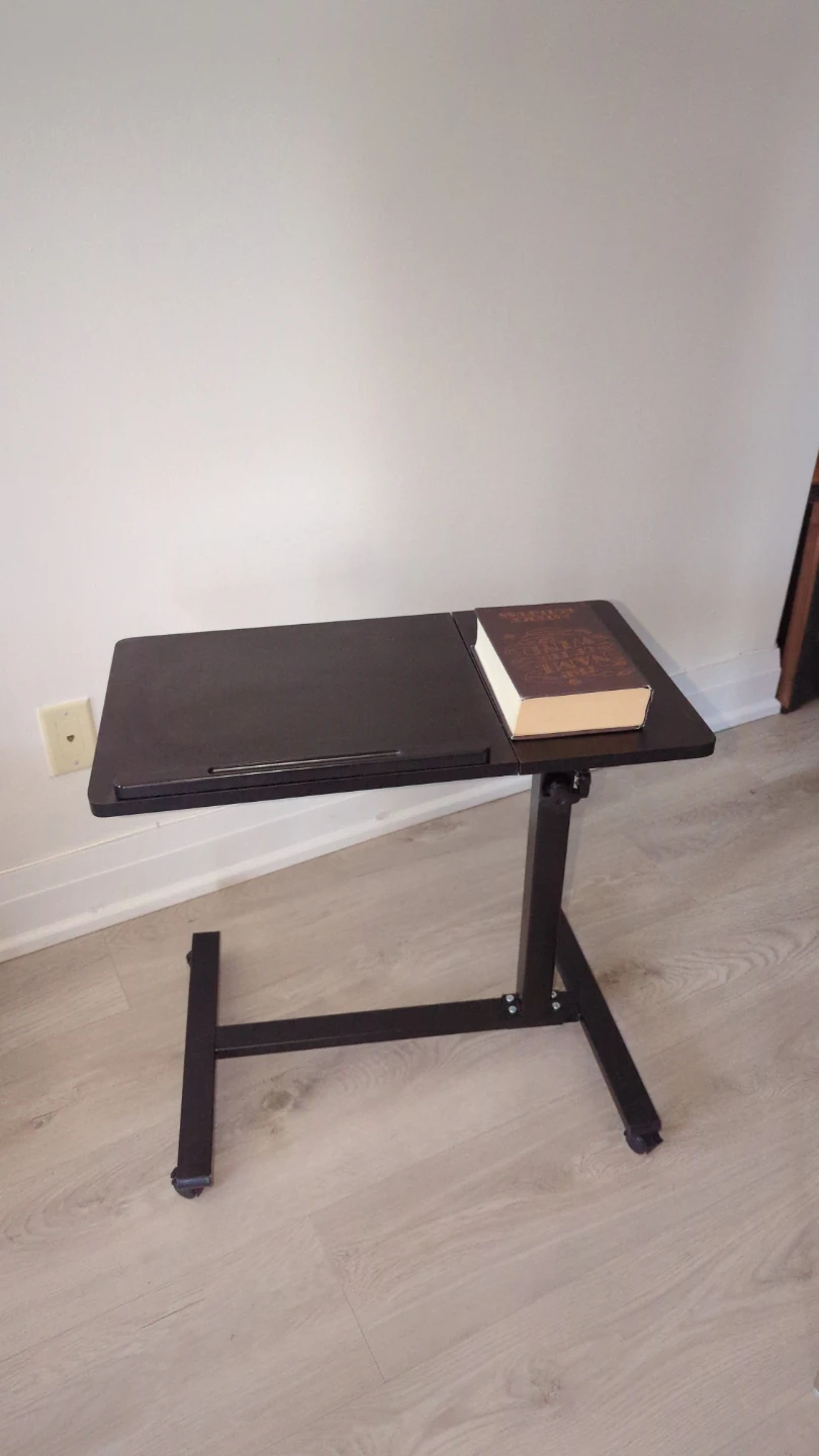 Adjustable Laptop Desk with Wheels - photo 2