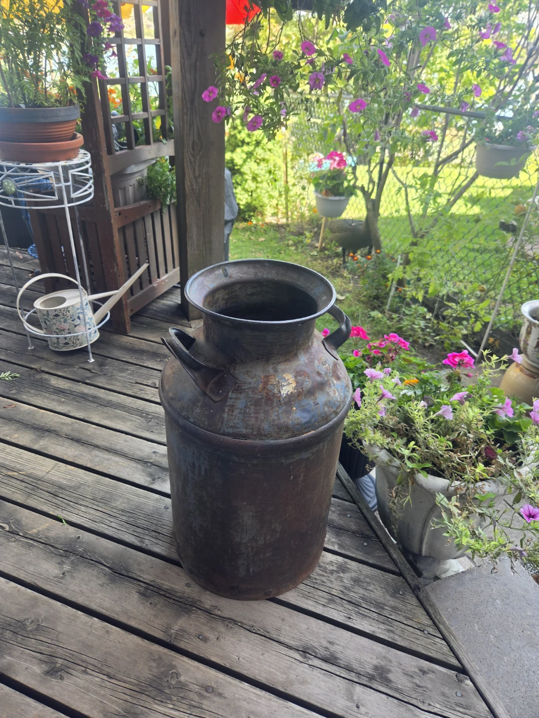 Vintage Metal Milk Can