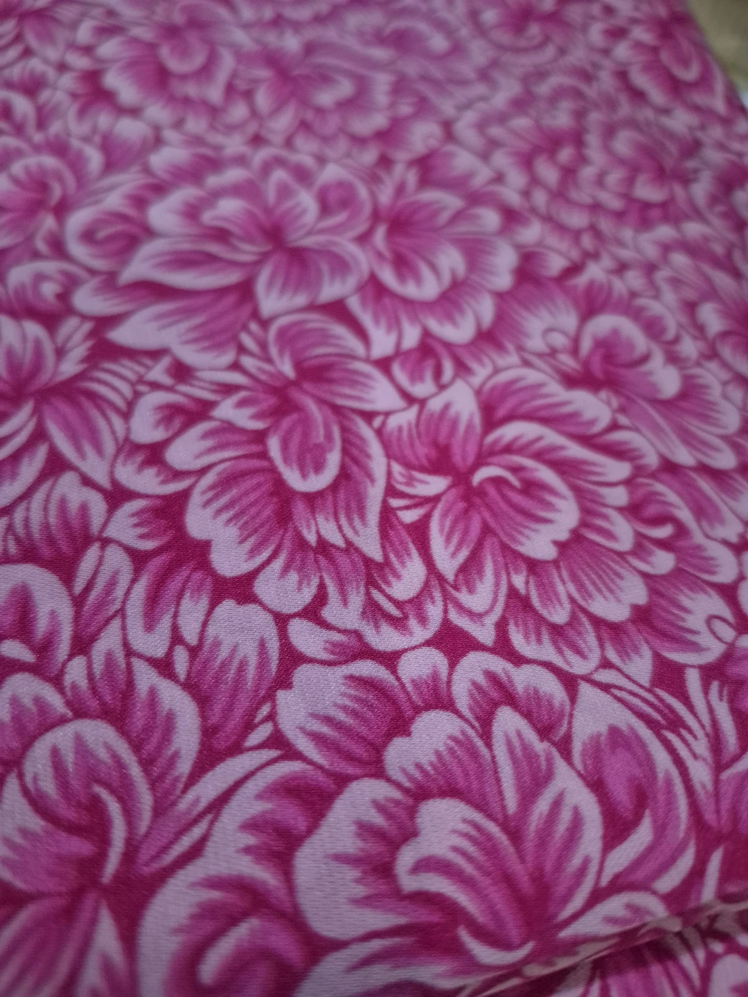 Pink Floral Pattern Fabric 2 meters