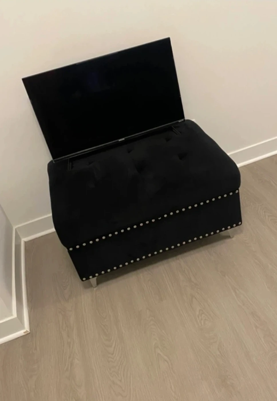 Black Sectional Sofa with Storage - photo 2
