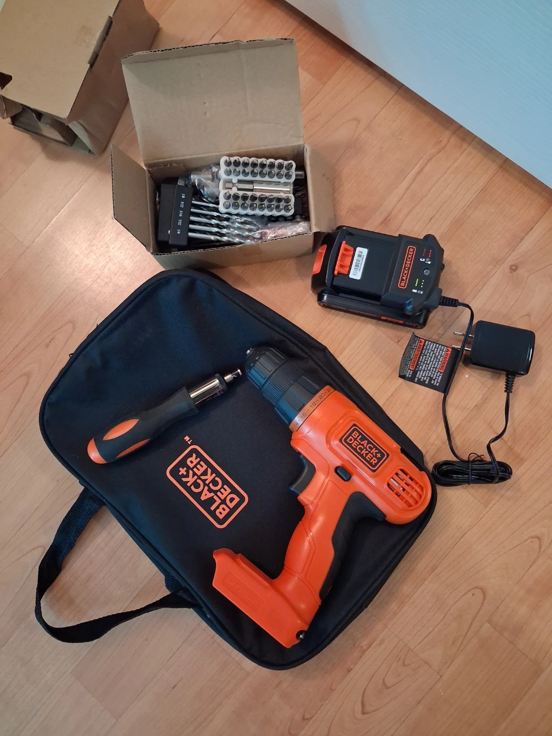 Black+Decker Cordless Drill Set