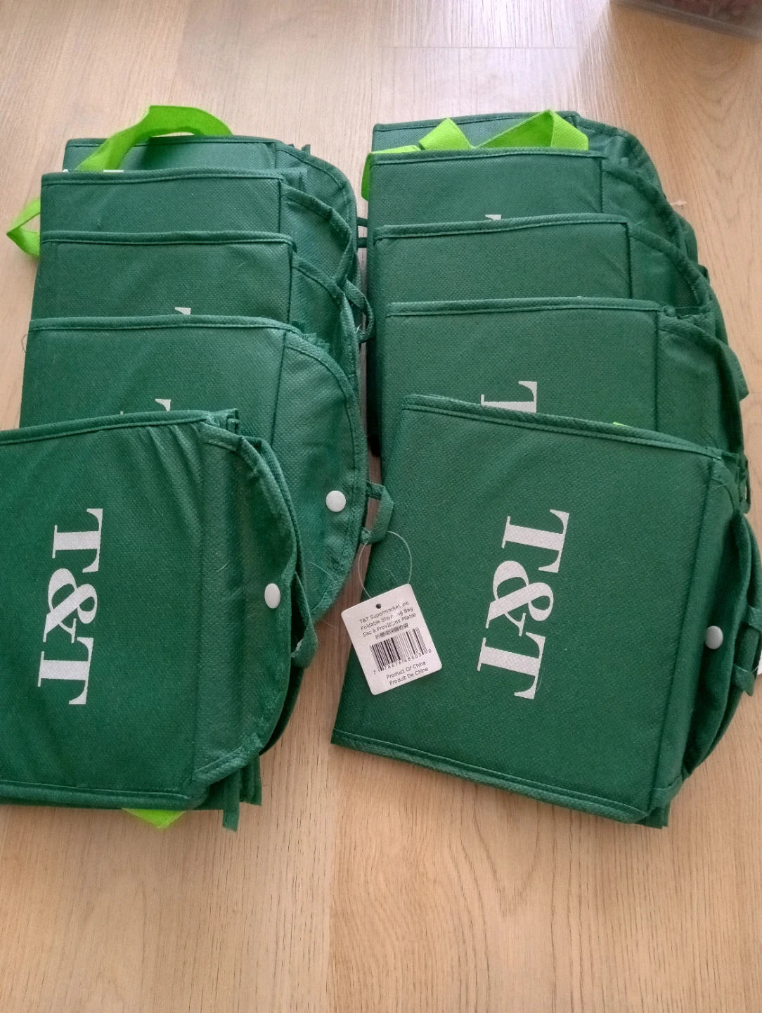 New foldable shopping bags $20 , bought extra moving sales.