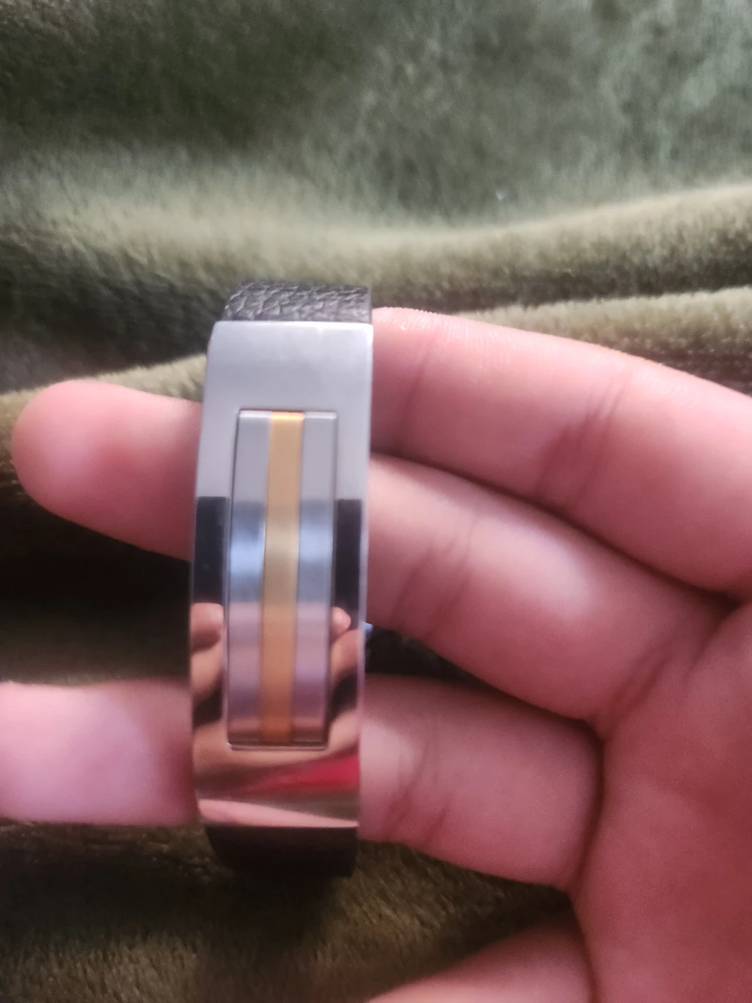 Diesel Leather and Stainless Steel Bracelet
