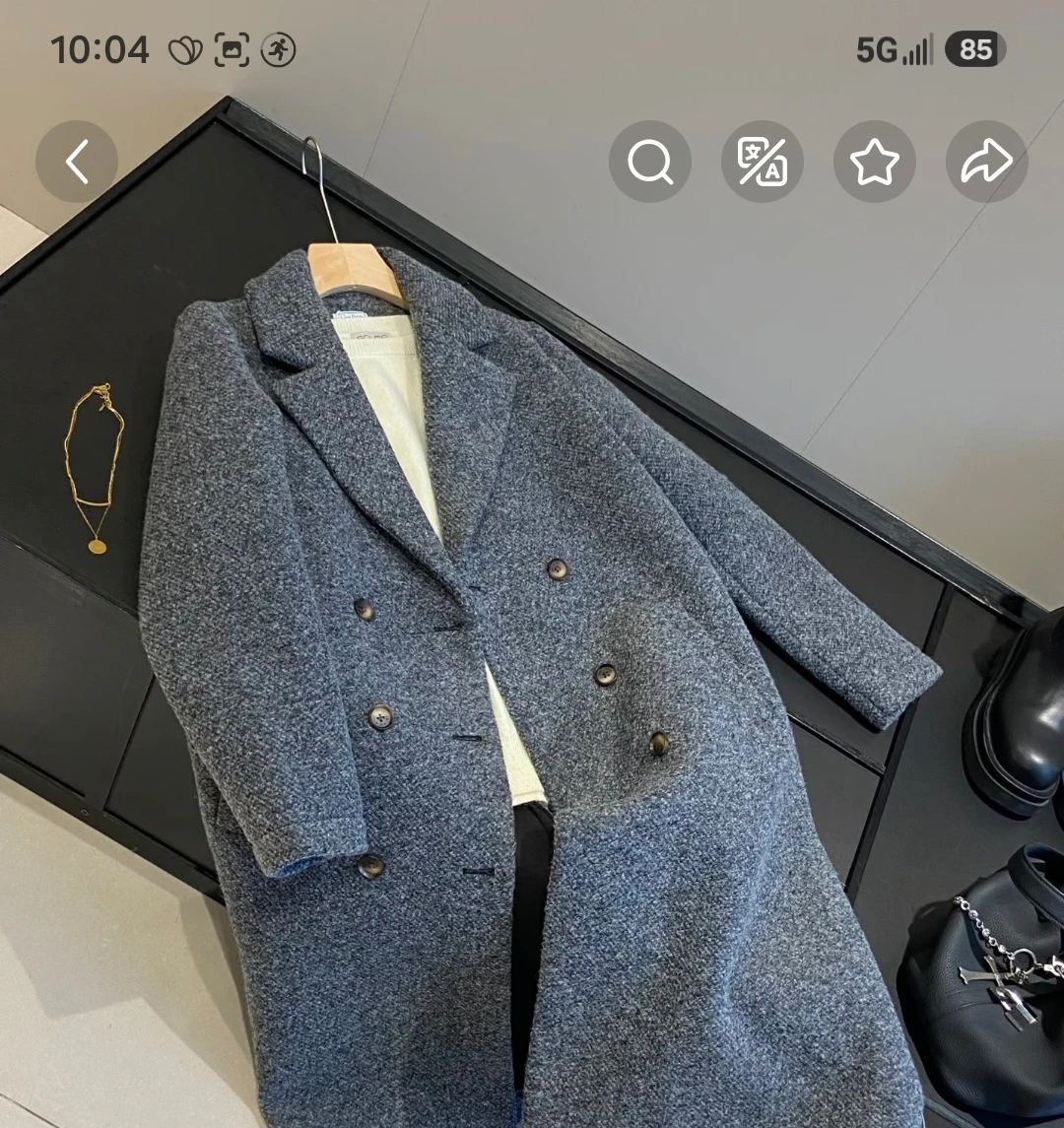 C'est Beau la Vie Grey Wool Coat - photo 5