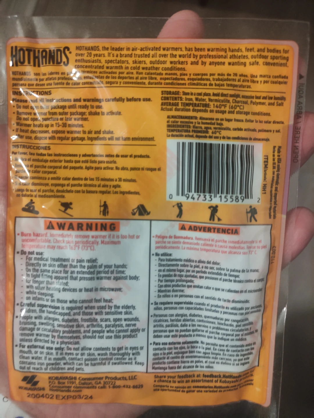 Hothands Super Warmer Heat Pack (2) - photo 2