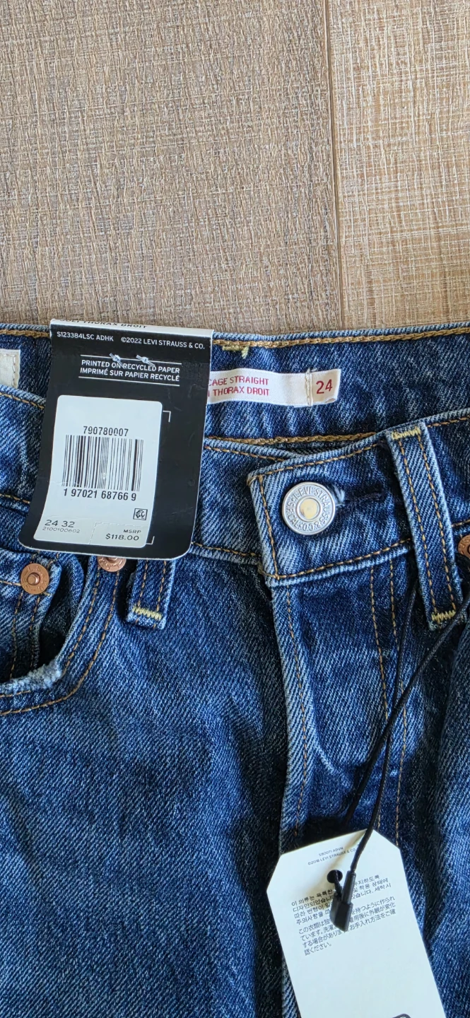 Levi's Ribcage Straight Ankle Jeans - Size 24 - photo 3