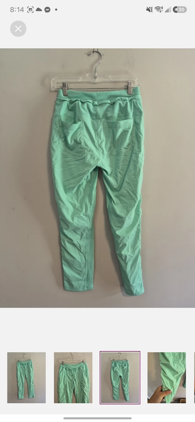 Lululemon Women's Pants Light Green Size 4 - photo 3
