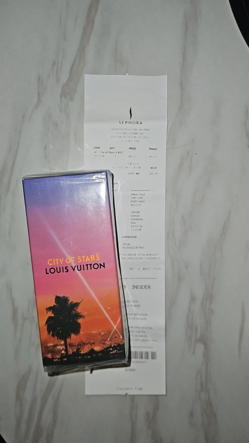 Louis Vuitton City of Stars Eau de Parfum 3.4oz