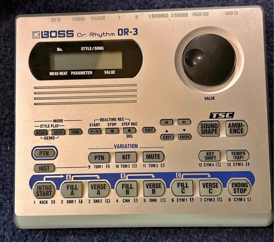 BOSS Dr. Rhythm DR-3 Drum Machine
