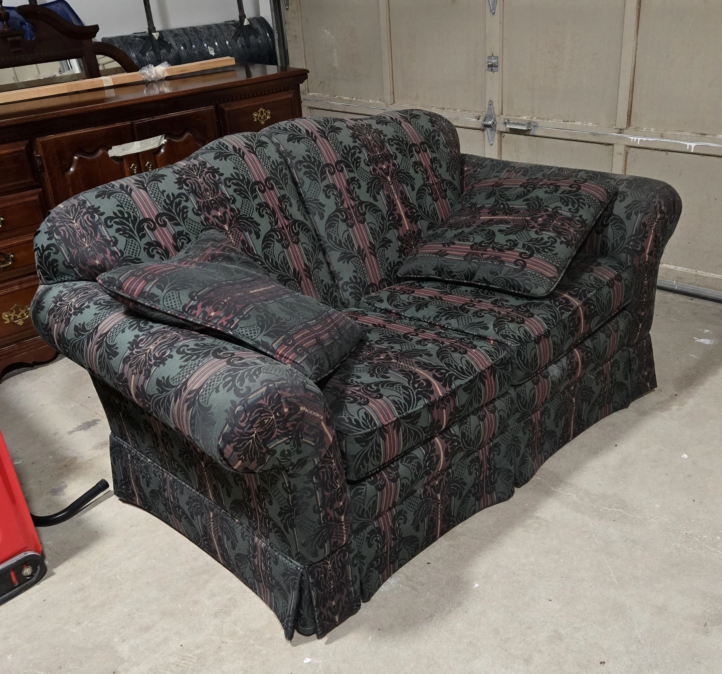 Two-Seater Patterned Loveseat