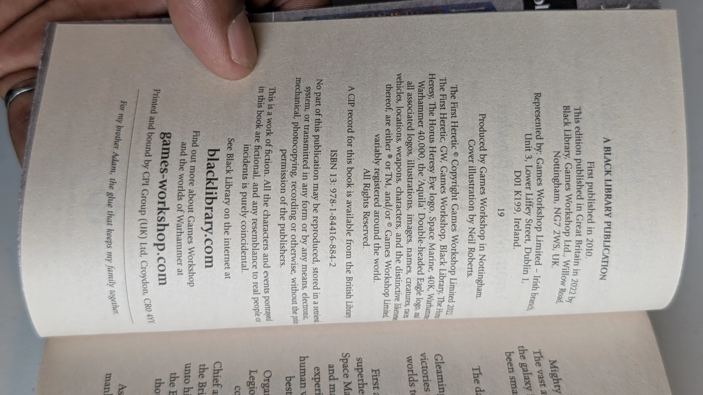 The horus heresy, The First Heretic, Book 14 - photo 4
