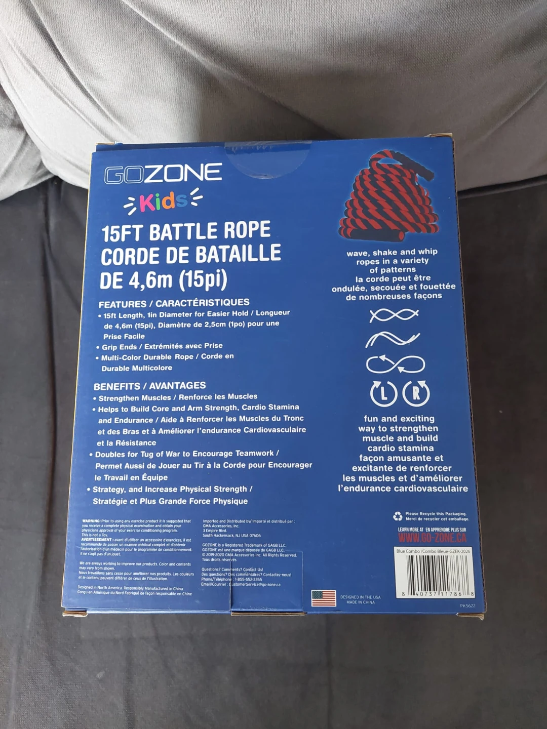GOZONE ☆KIDS☆ 15 ft. Battle Rope - photo 3