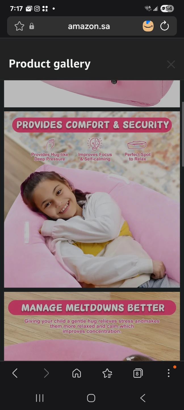 Sensory Chair for Kids, 60" Peapod Pod Pink brand new with pump - photo 5