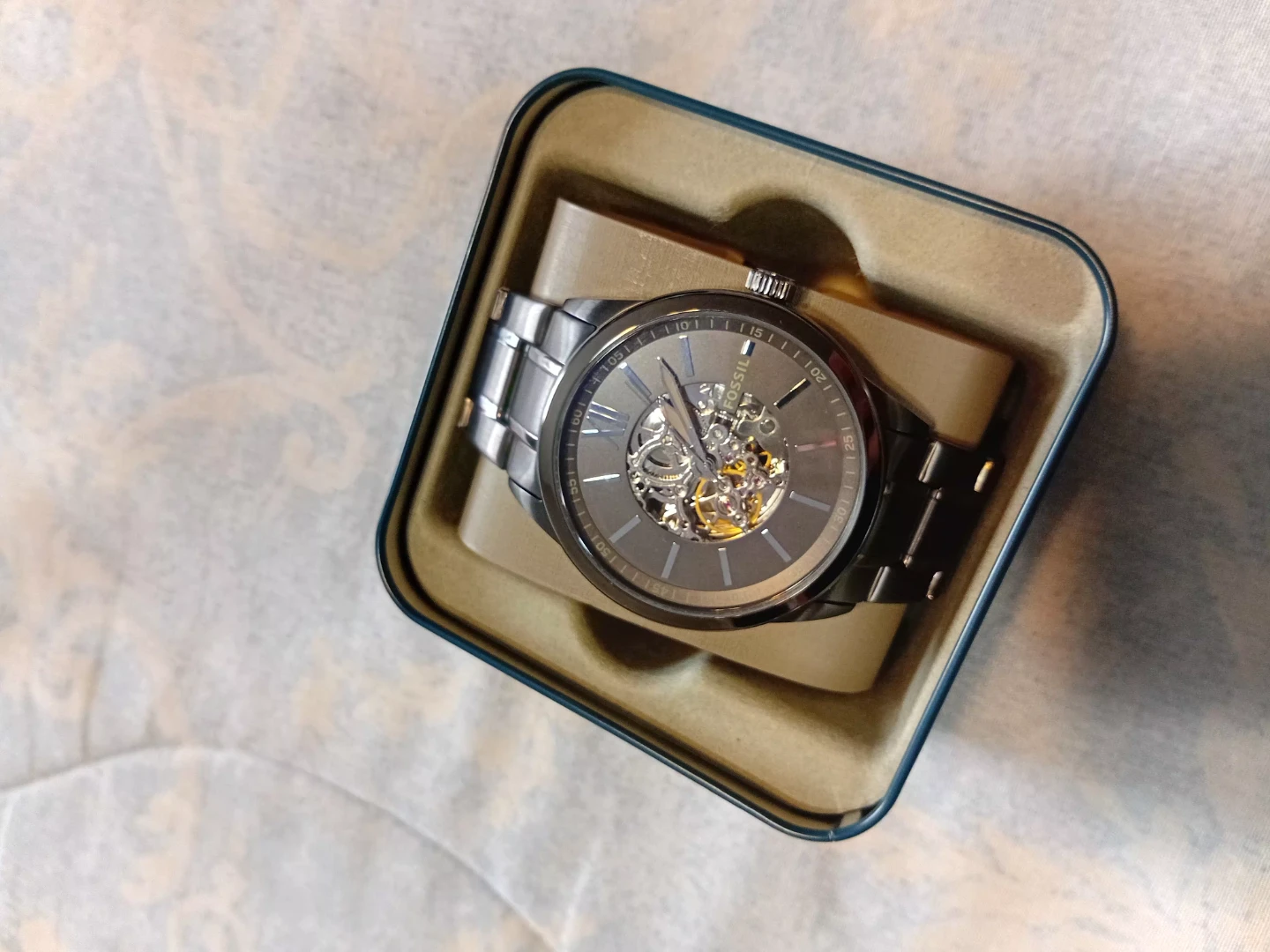 Fossil Flynn Automatic Skeleton Watch (Model BQ2384), - photo 4