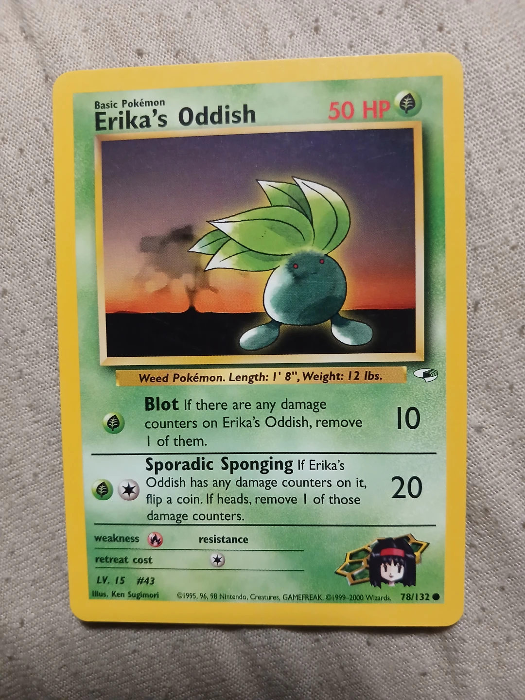 Erika's Oddish 78/132 1999-2000 Pokémon Card