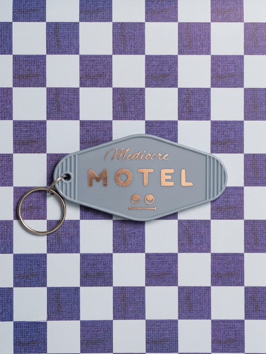 Mediocre Motel Room #420 Keychain