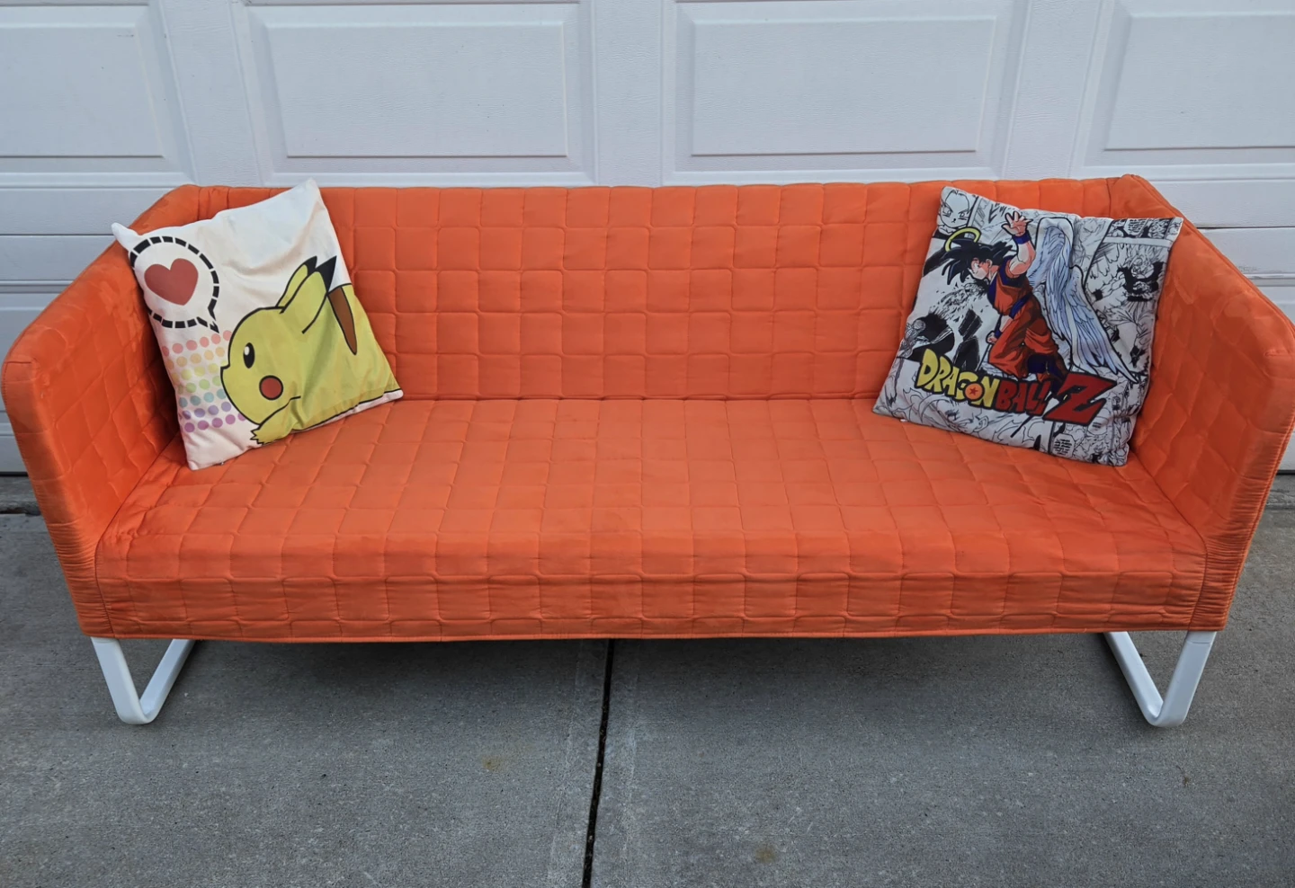 Vintage IKEA KNOPPARP Orange Sofa (Dec 2017) Mint from show home
