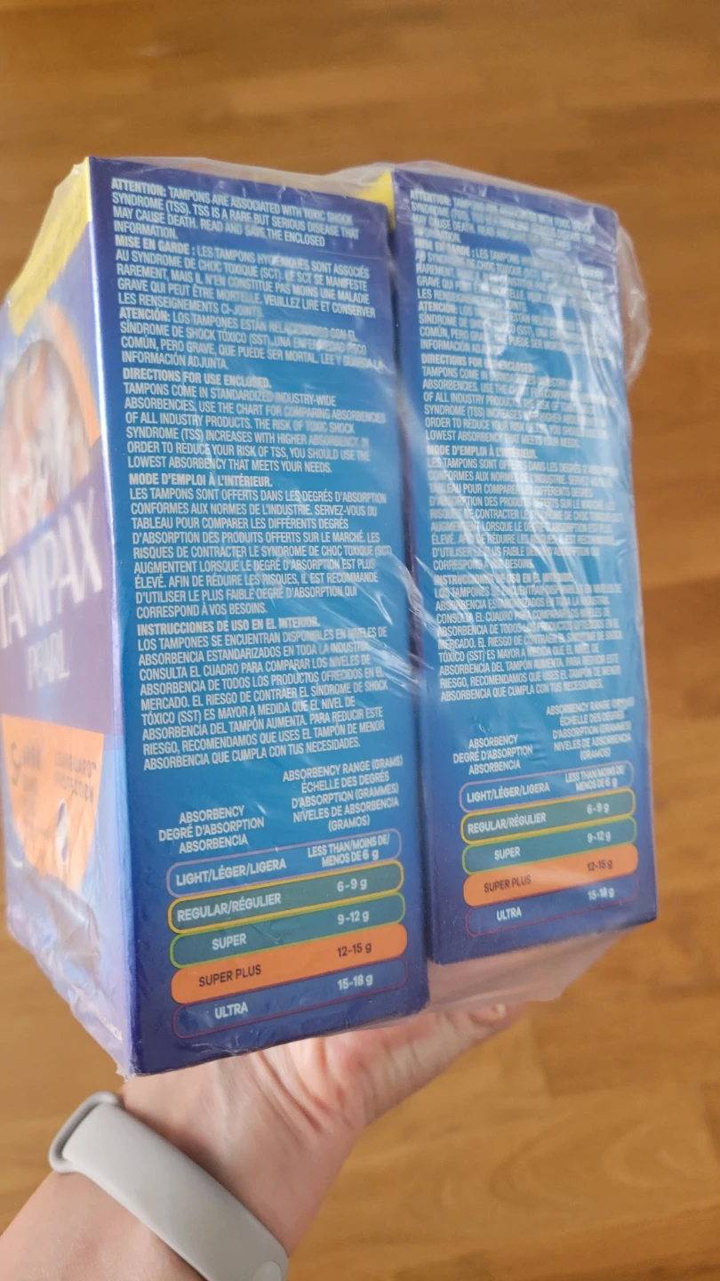 2 Boxes of Tampax Pearl Super Plus Tampons - photo 3
