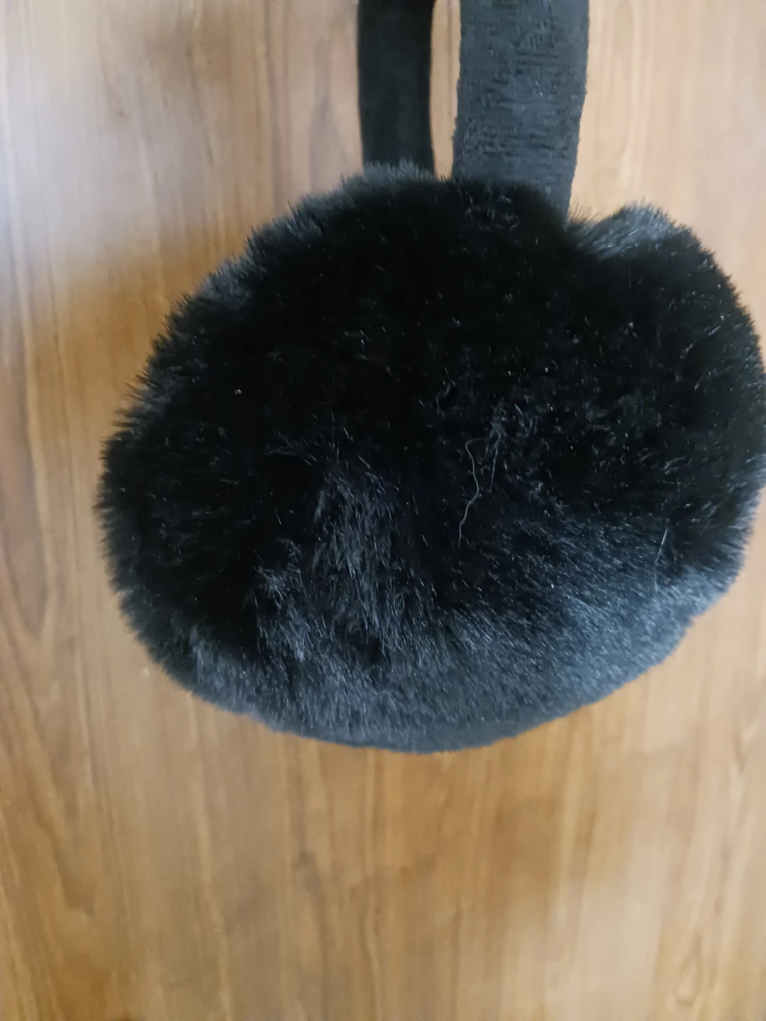 🏈 Black Faux Fur Earmuffs - photo 3