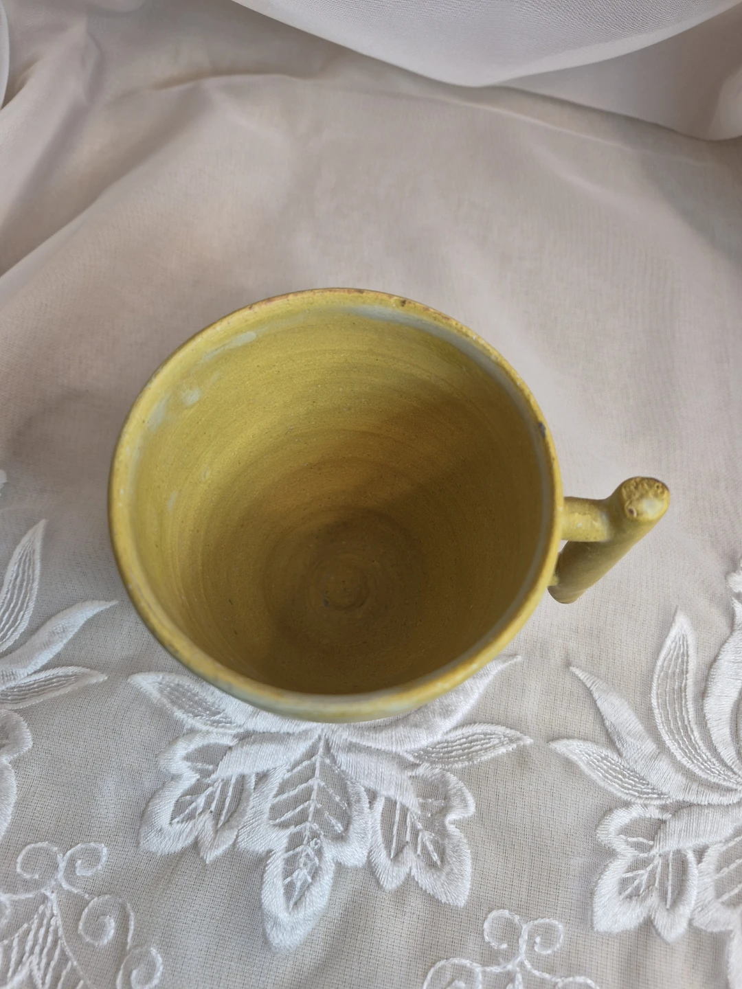 Beautiful Unique Vintage Signed Studio Art Pottery Mug - photo 4