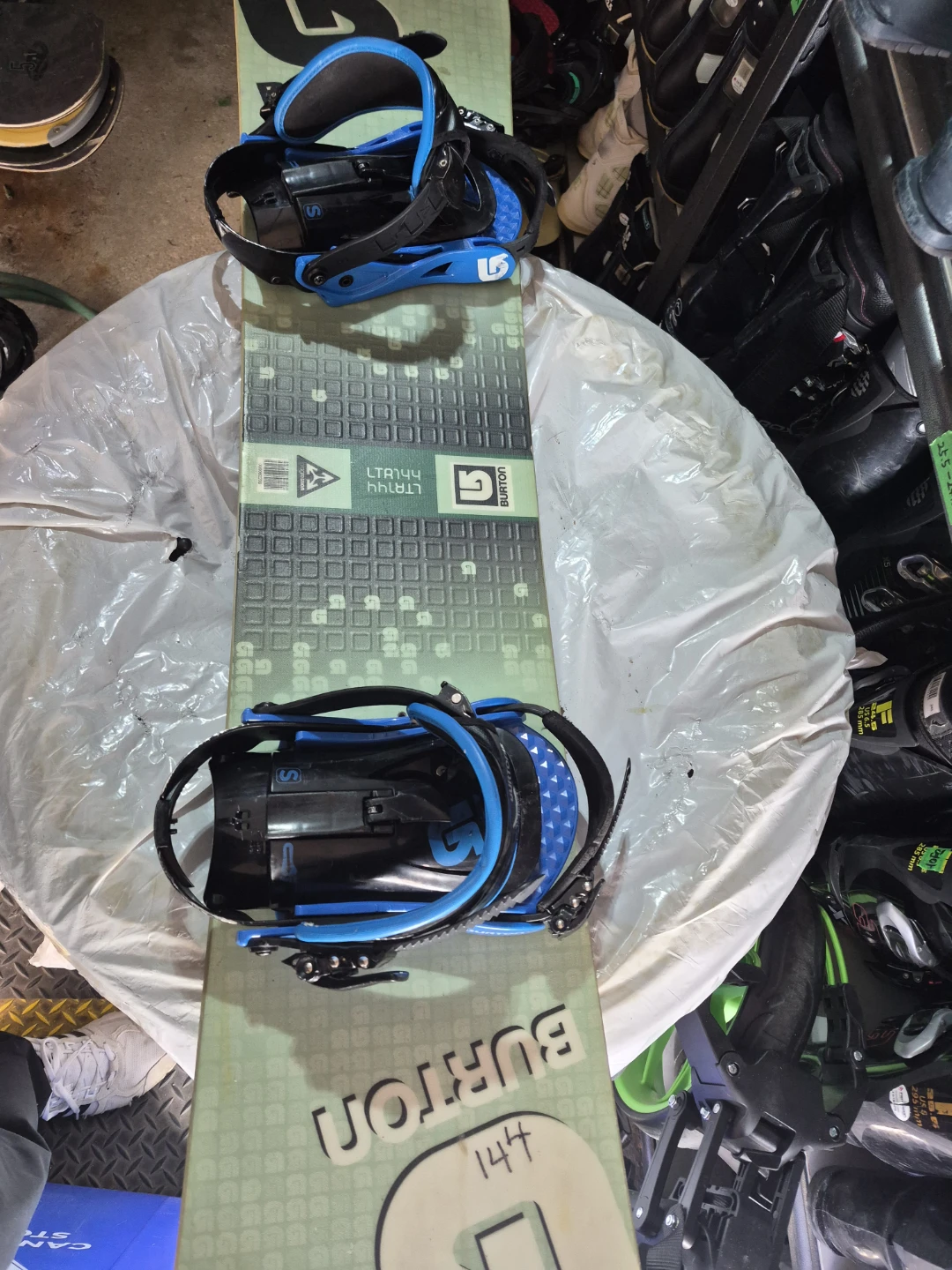 Burton Snowboard 144 with Bindings