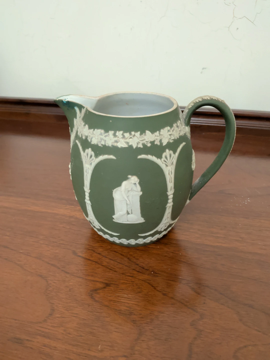 Wedgwood Jasperware Green Creamer