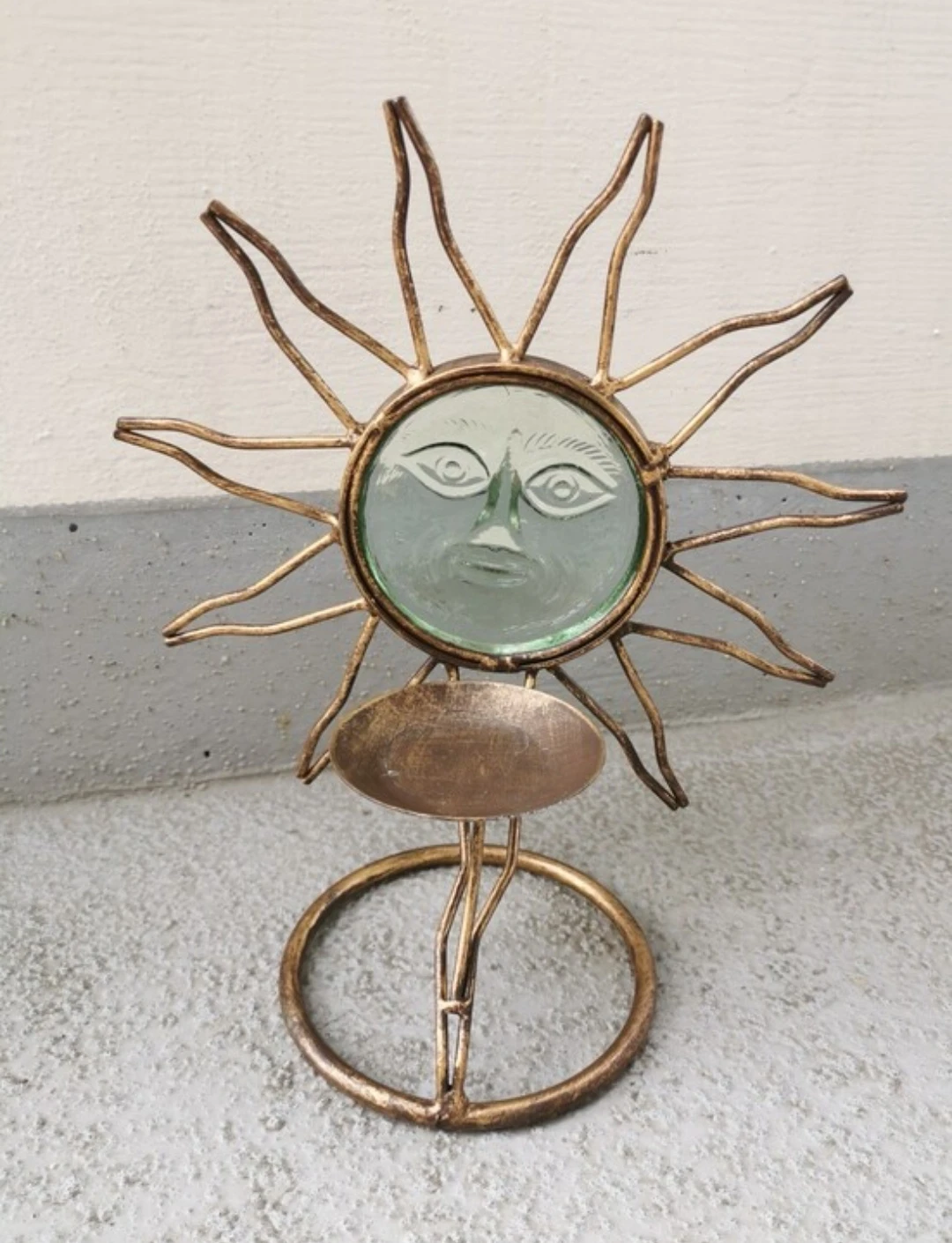 Vintage Celestial Sun & Moon Tea Light Candle Holders - photo 5