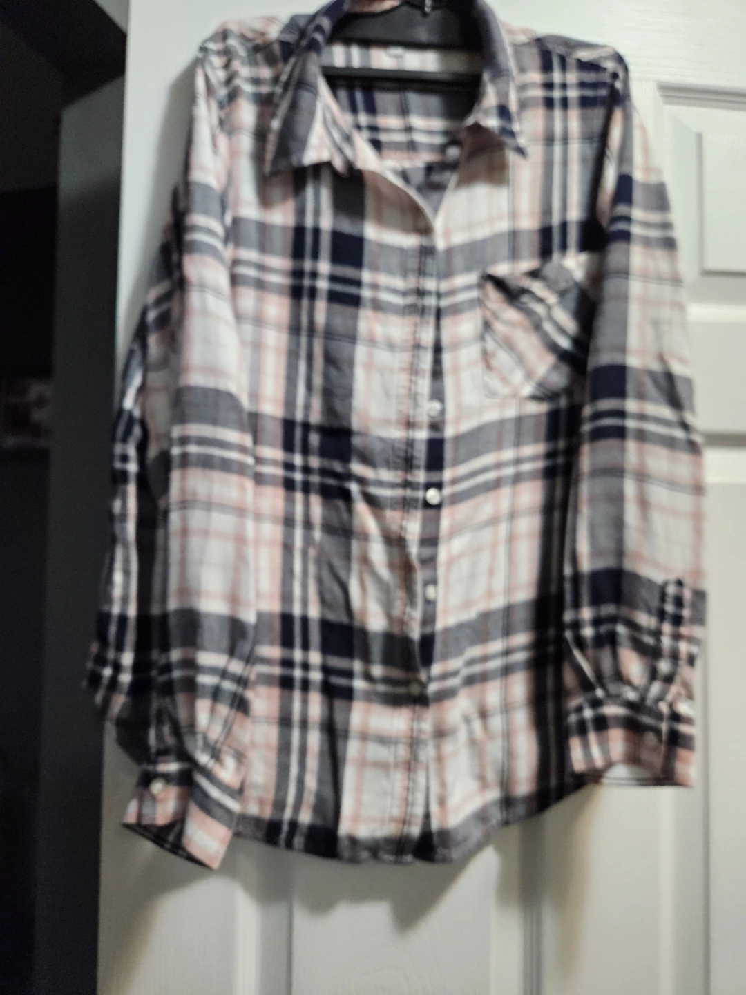 MySTYLE Plaid Flannel Shirt Size L/G
