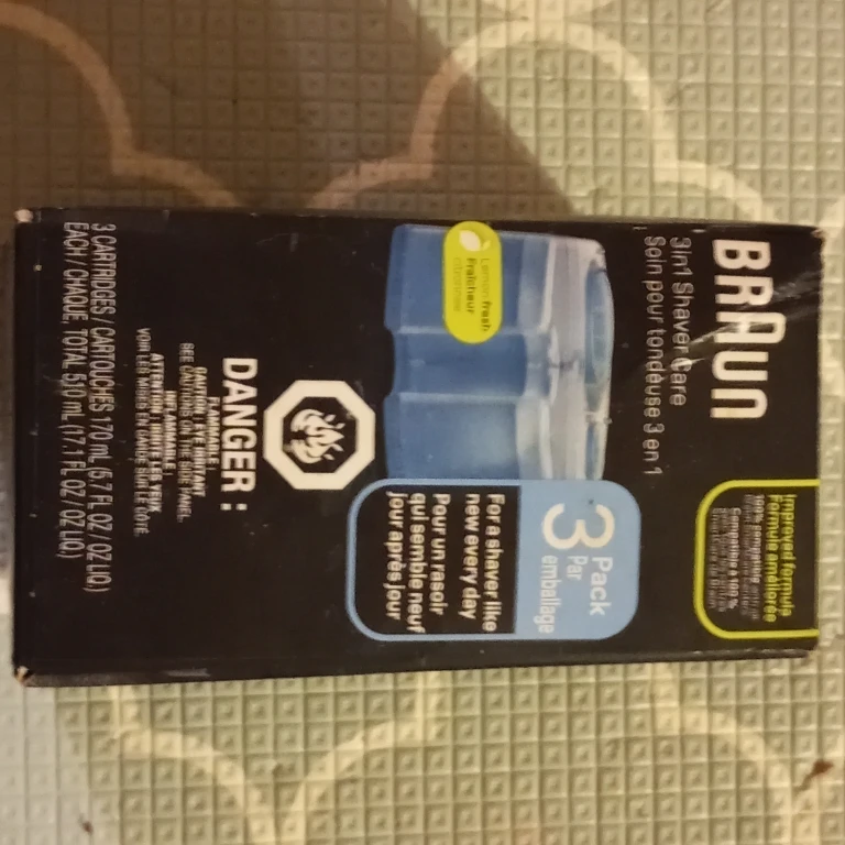 Braun 3-in-1 Shaver Care Cartridges (3 Pack)