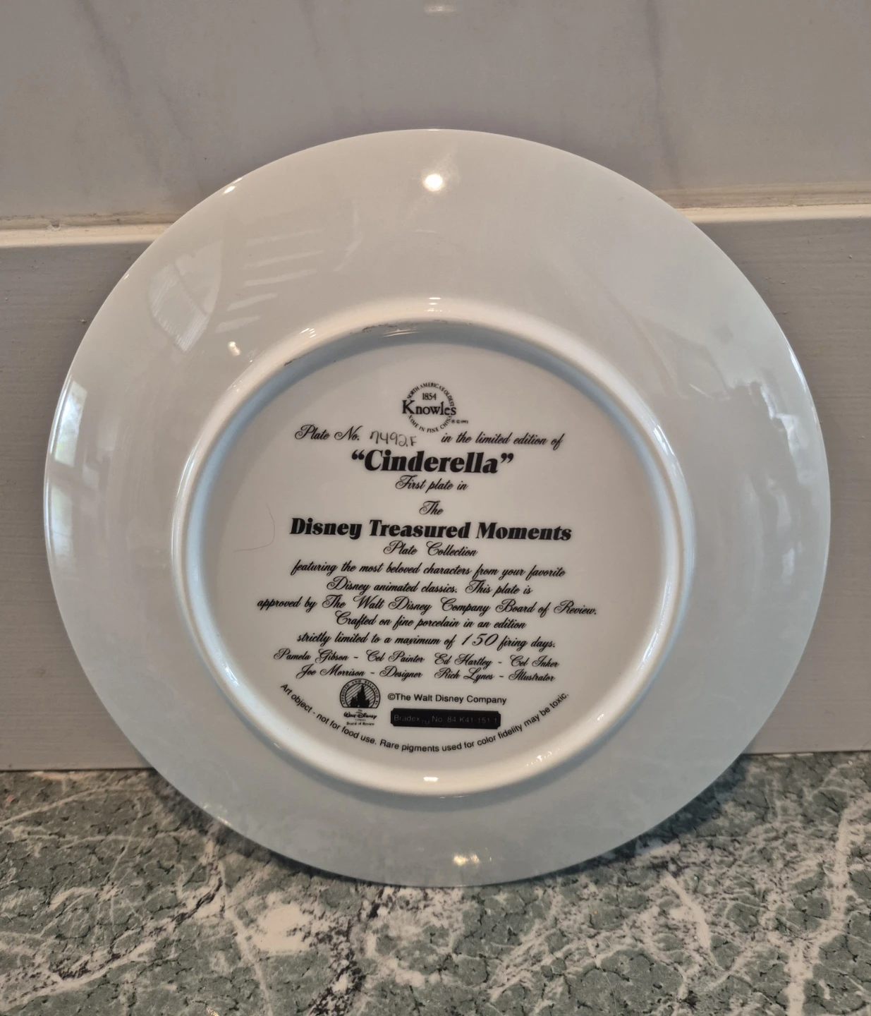 "Cinderella" Disney Treasured Moments Collector's Plate - photo 2