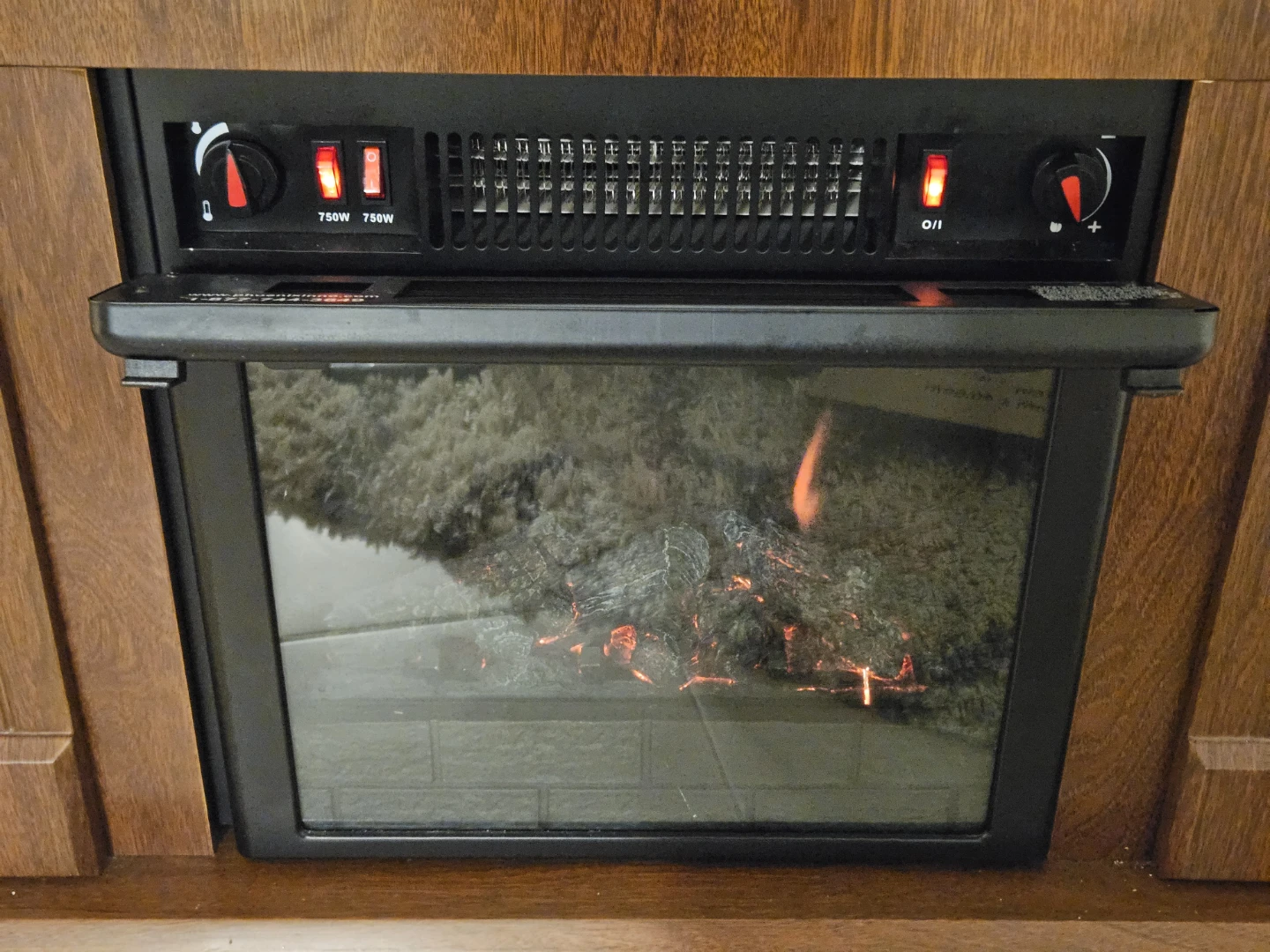 Electric fireplace and TV stand - photo 4