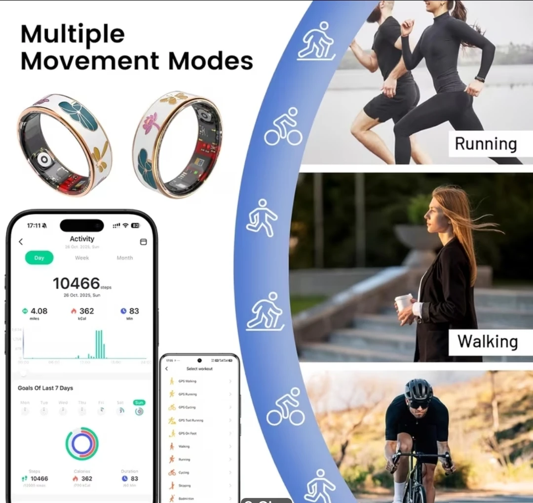 Smart Fitness Tracking Ring, Size 6 🏈 - photo 4