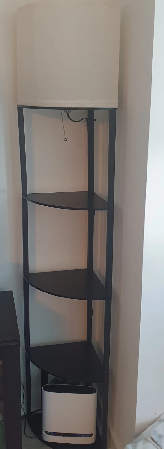 5-Tier Floor Lamp with Shelves