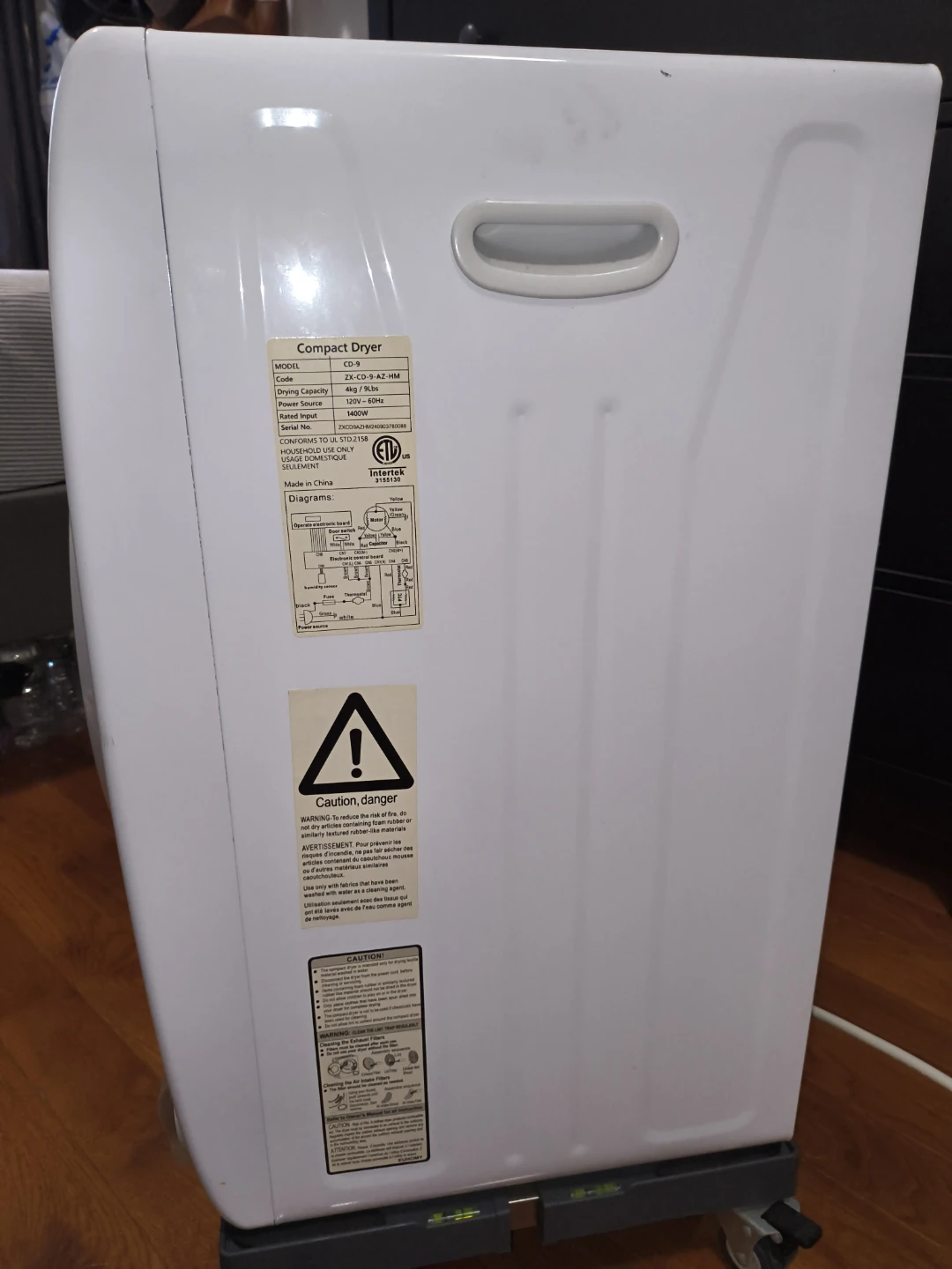 White Front Load dryer Machine