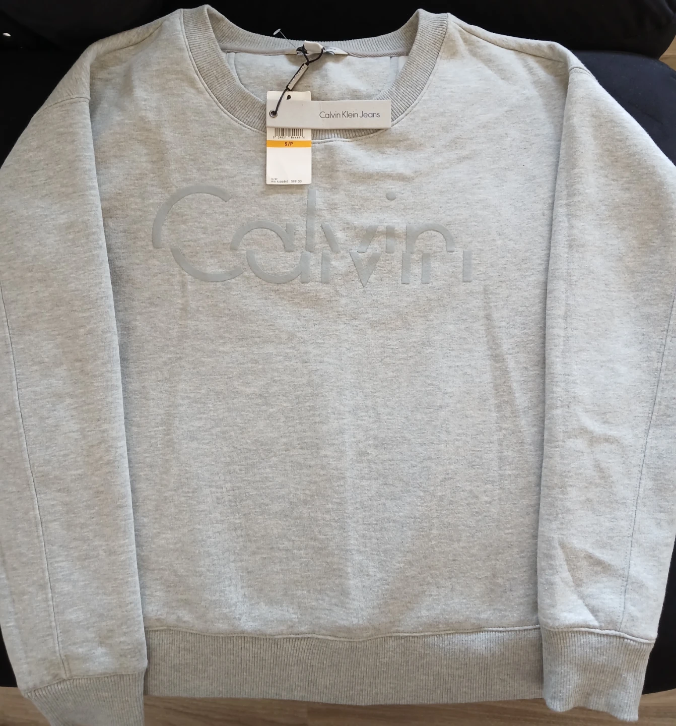 Brand new Calvin Klein Jeans Grey Crewneck Sweater - photo 3