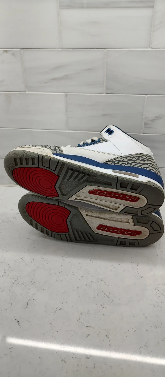 Nike Air Jordan 3 True Blue Sneakers size 6.5y - photo 3