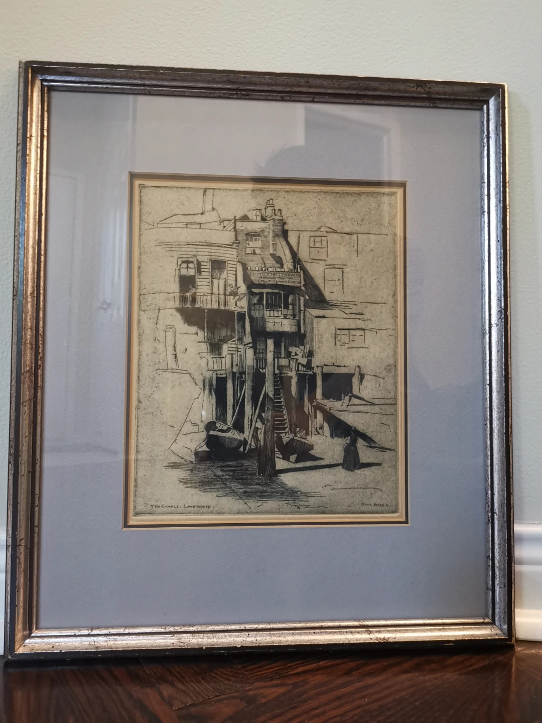The Grapes Limehouse Etching Print