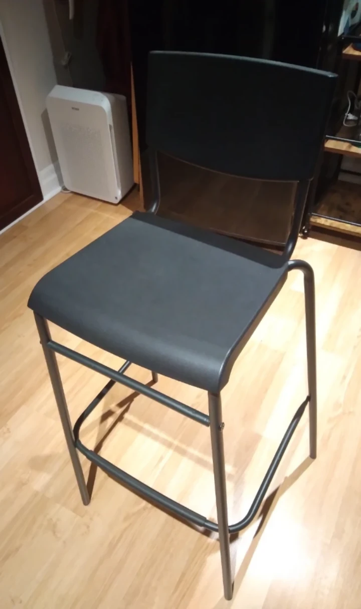 IKEA STIG Bar Stool Black - photo 3