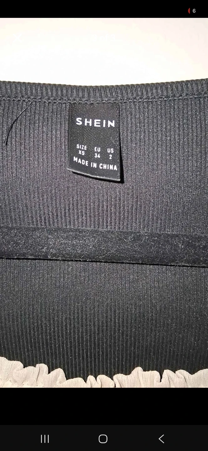 SHEIN black long sleeve crop top - photo 3