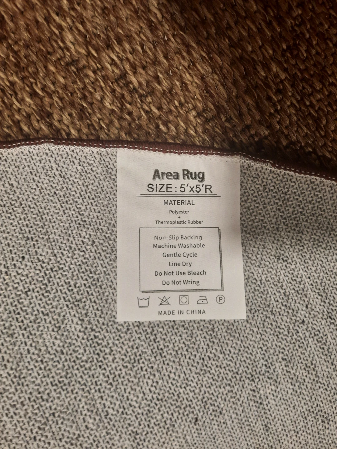 Area Rug 5'x5' Round --BRAND NEW - photo 2