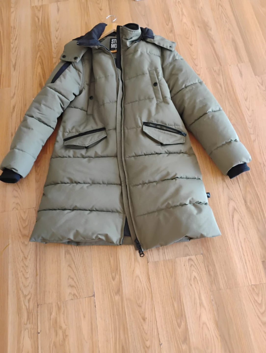 Olive Green Puffer Coat