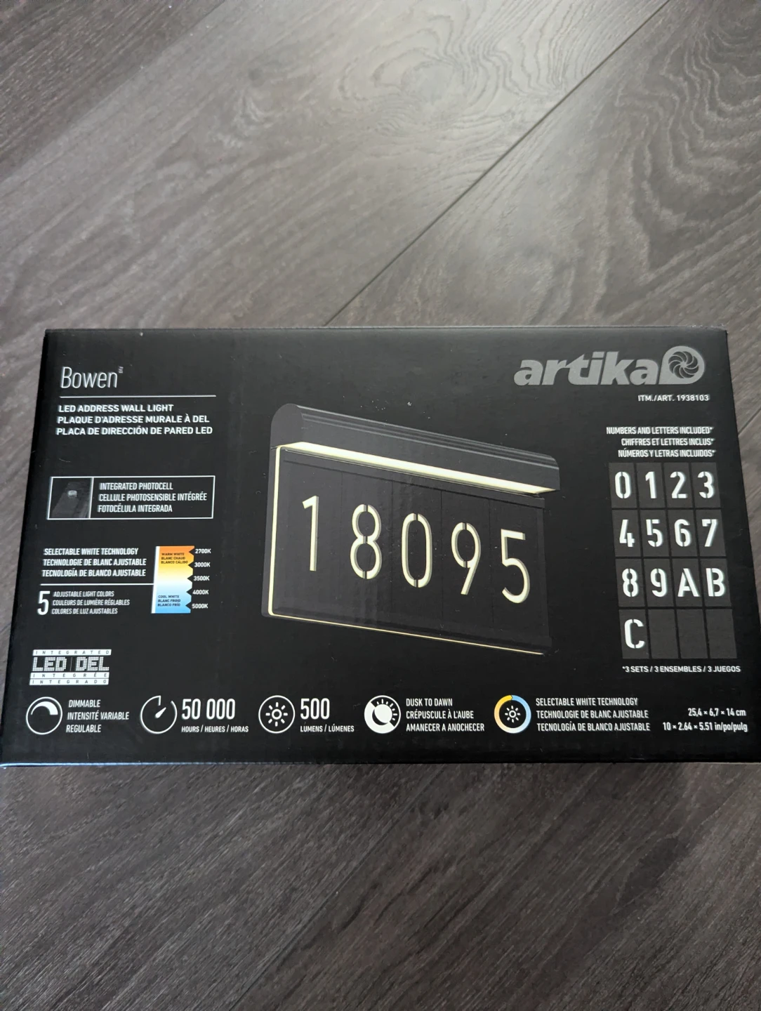 Artika Bowen LED Address Wall Light