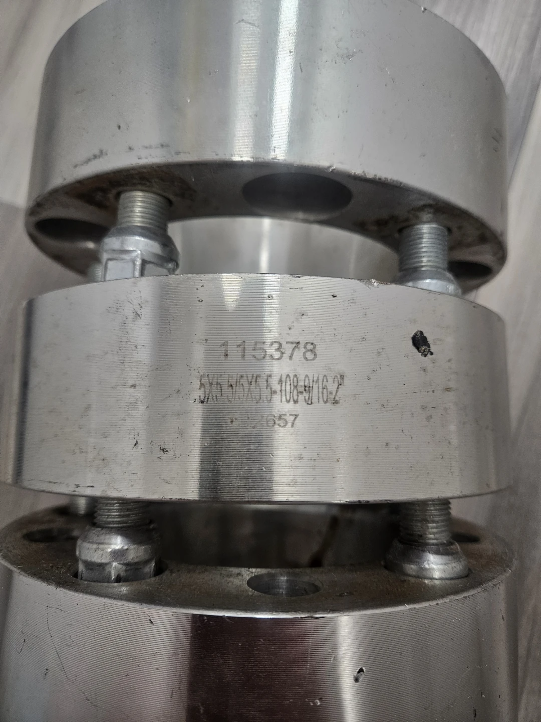 Set of 4 Wheel Spacers 5x5 Bolt Pattern 2 Inch - photo 2