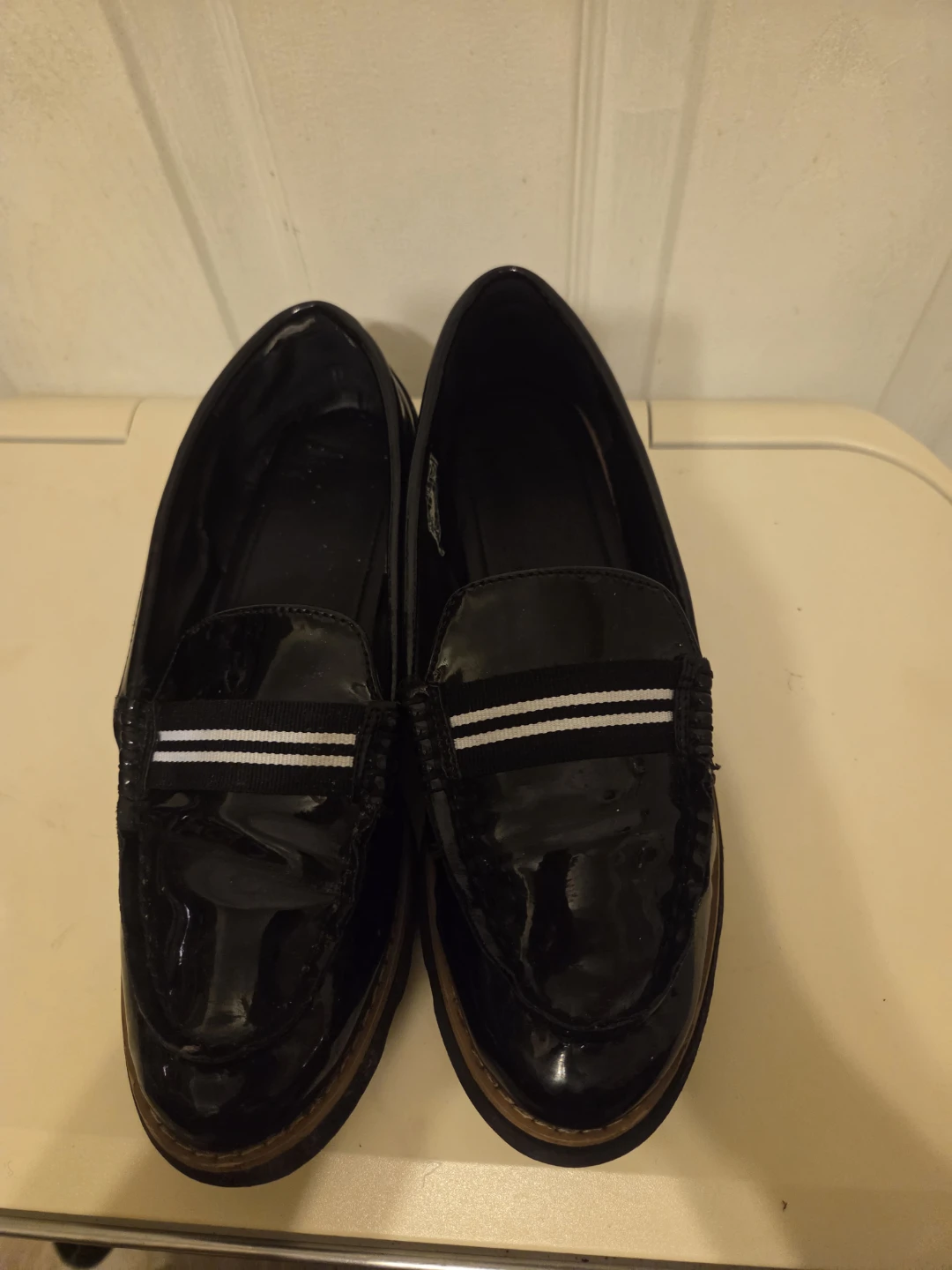 Nautica Black Patent Loafers Women's Size 7.5
