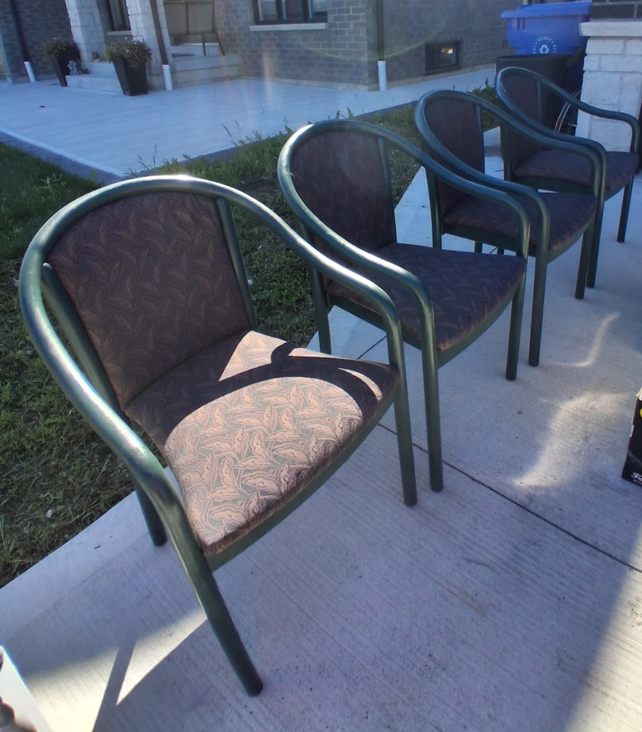 Set of 4 Padded Armchairs - photo 2