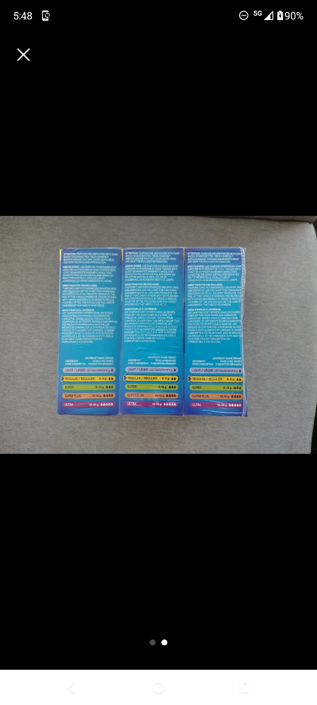 3 boxes - Tampax Pearl Regular Absorbency (54Ct Total) - photo 2